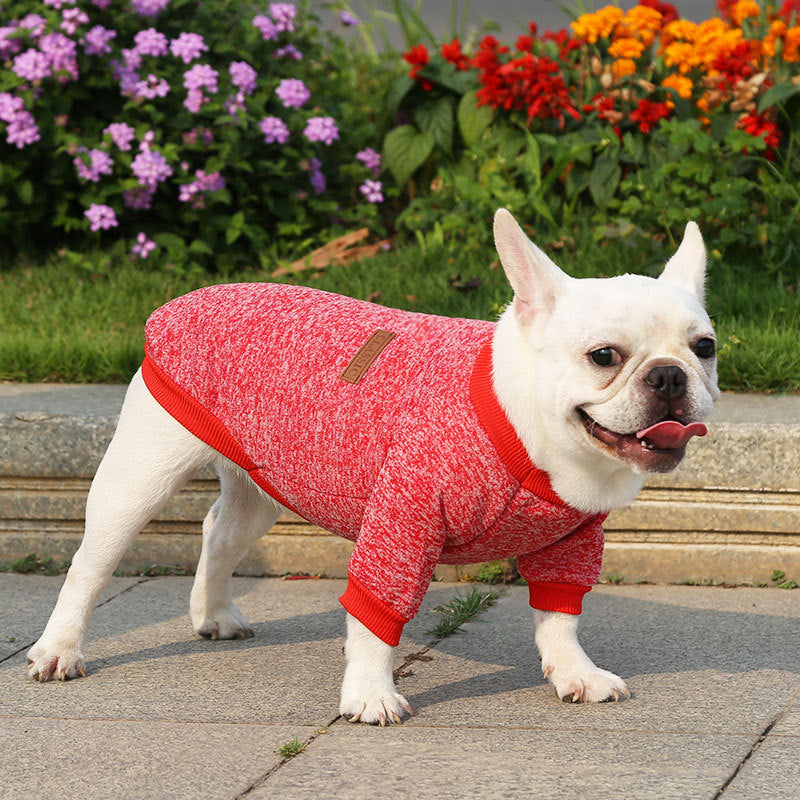 KFX-8361917 Cozy Fall Winter Two-Legged Dog Sweater - Soft Polyester Sweatshirt in Multiple Sizes