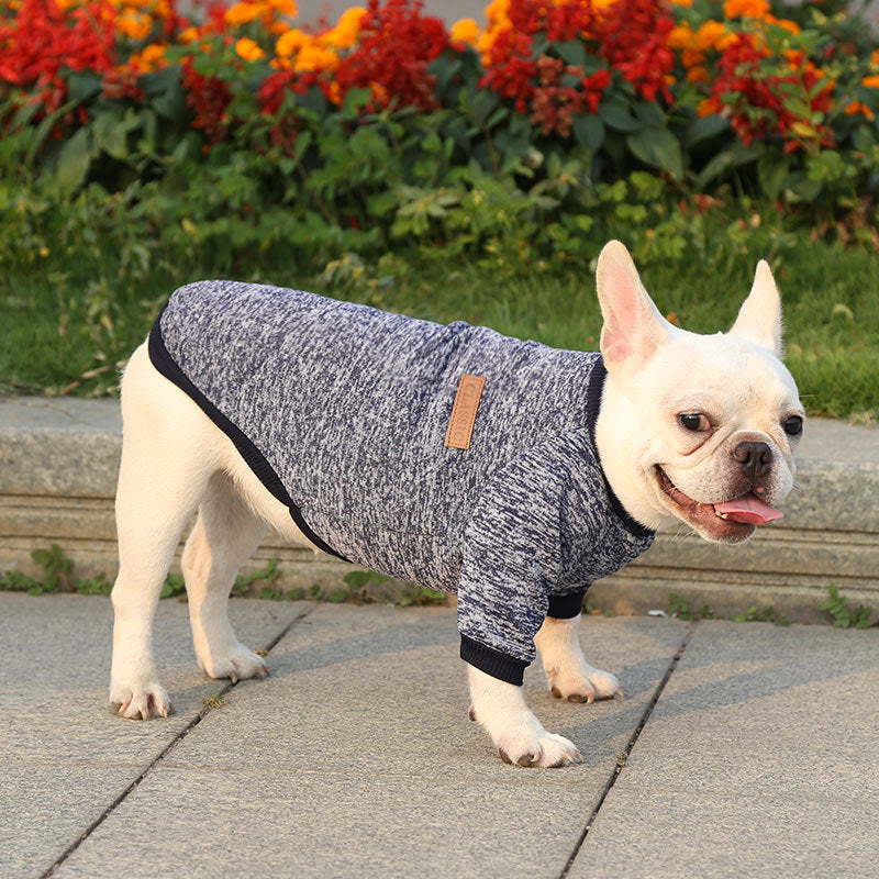 KFX-8361917 Cozy Fall Winter Two-Legged Dog Sweater - Soft Polyester Sweatshirt in Multiple Sizes