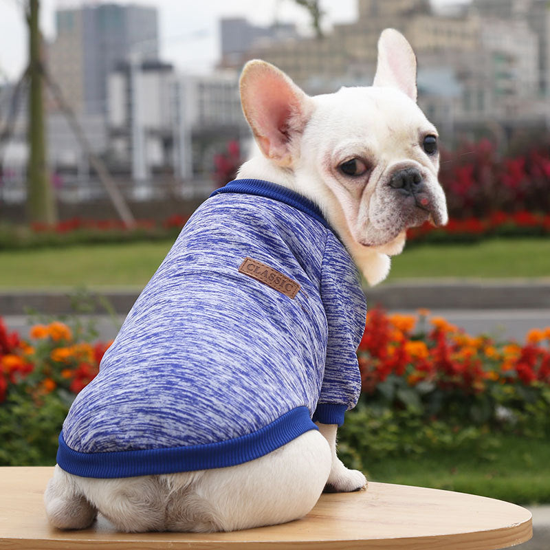 KFX-8361917 Cozy Fall Winter Two-Legged Dog Sweater - Soft Polyester Sweatshirt in Multiple Sizes