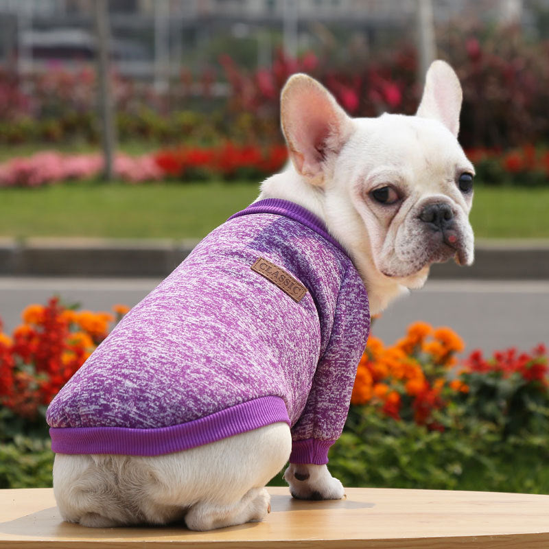 KFX-8361917 Cozy Fall Winter Two-Legged Dog Sweater - Soft Polyester Sweatshirt in Multiple Sizes