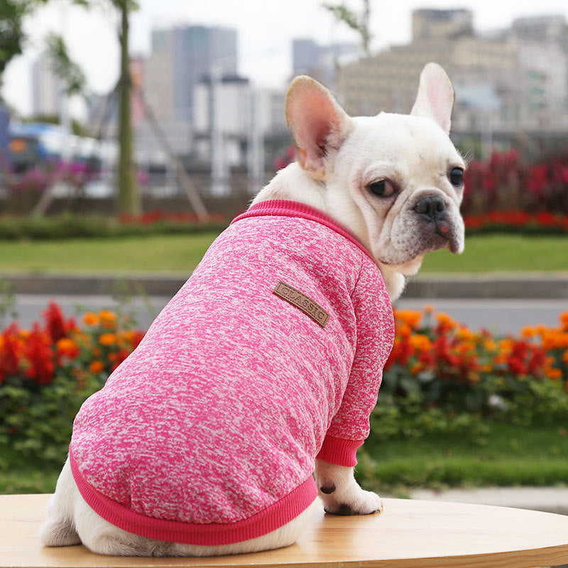 KFX-8361917 Cozy Fall Winter Two-Legged Dog Sweater - Soft Polyester Sweatshirt in Multiple Sizes