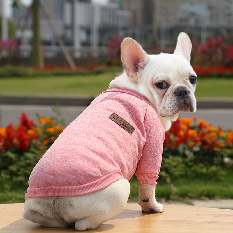 KFX-8361917 Cozy Fall Winter Two-Legged Dog Sweater - Soft Polyester Sweatshirt in Multiple Sizes