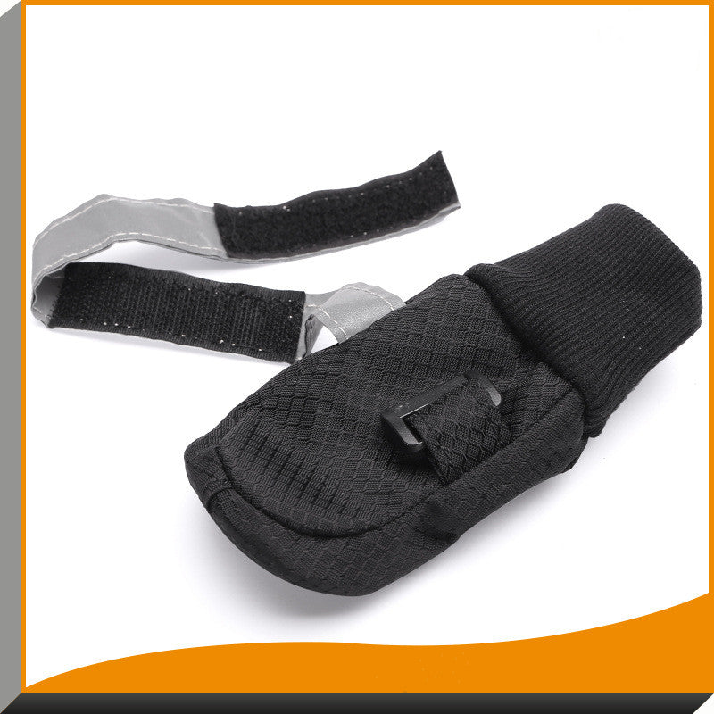KFX-8363453 Waterproof Dog Walking Shoes with Warm Flannel Lining for Medium and Large Breeds