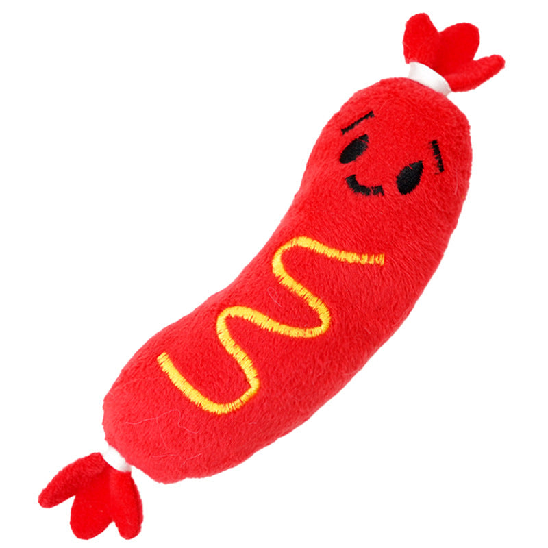 KFX-8365245 Bite-Resistant Plush Dog Toy with Sound for Stress Relief
