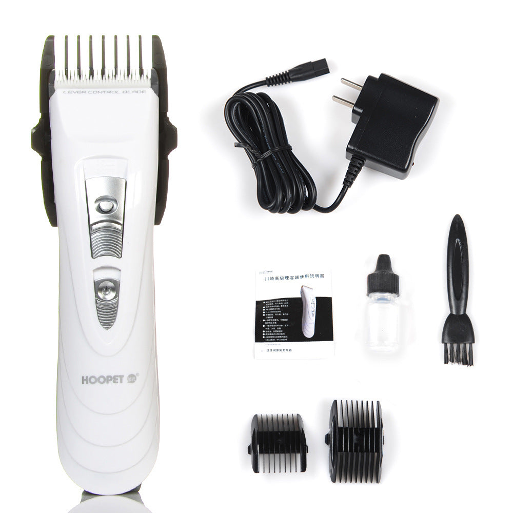 KFX-8368189 Ceramic Rechargeable Dog Electric Clipper with Titanium Alloy Blade and Accessories