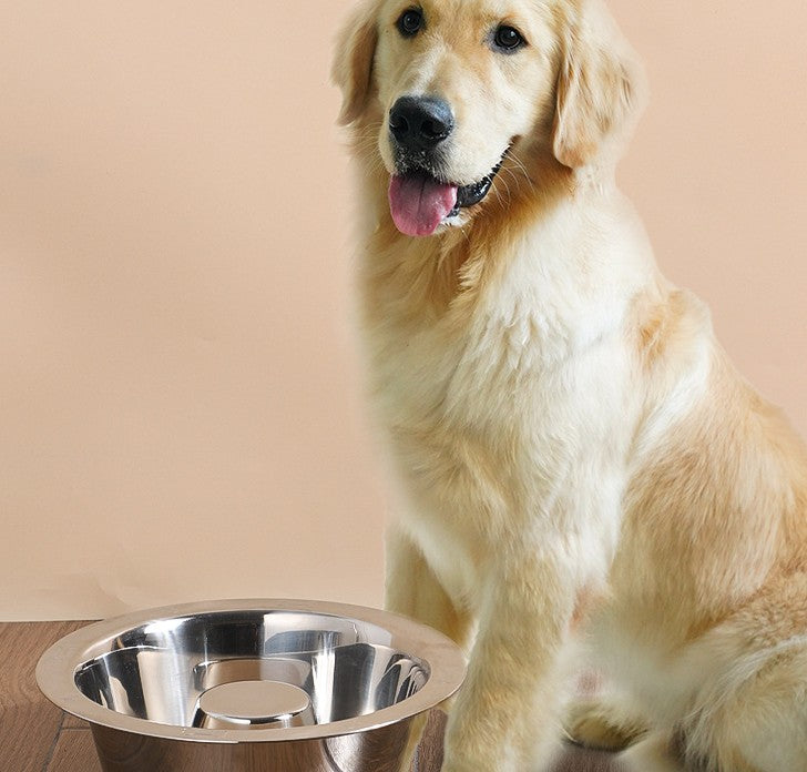 KFX-8368573 Stainless Steel Pet Slow Food Bowl for Cats - Multiple Sizes Available