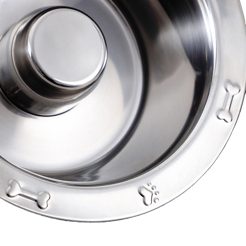KFX-8368573 Stainless Steel Pet Slow Food Bowl for Cats - Multiple Sizes Available