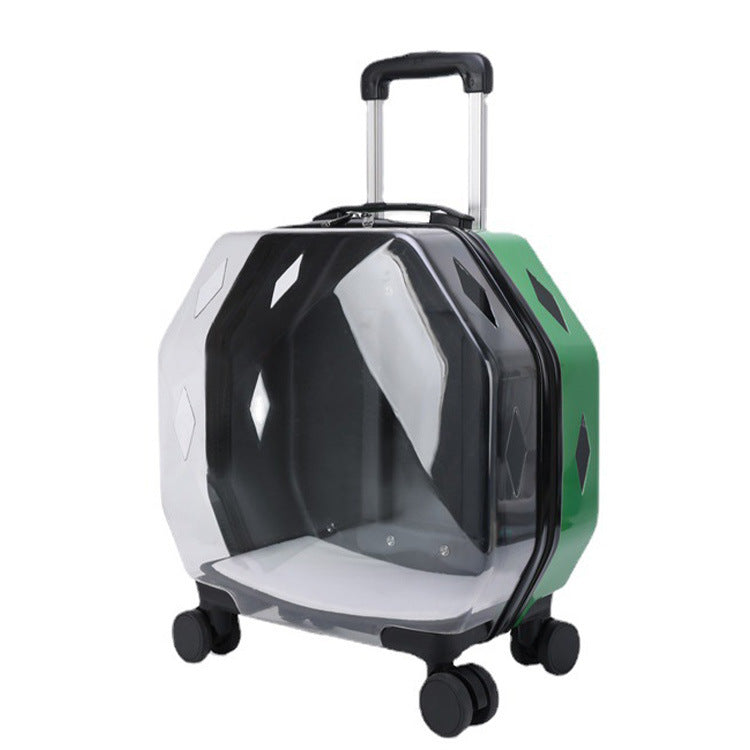 KFX-8368829 Translucent Cartoon Pet Backpack with Ventilation for Dogs and Cats - 10kg Capacity