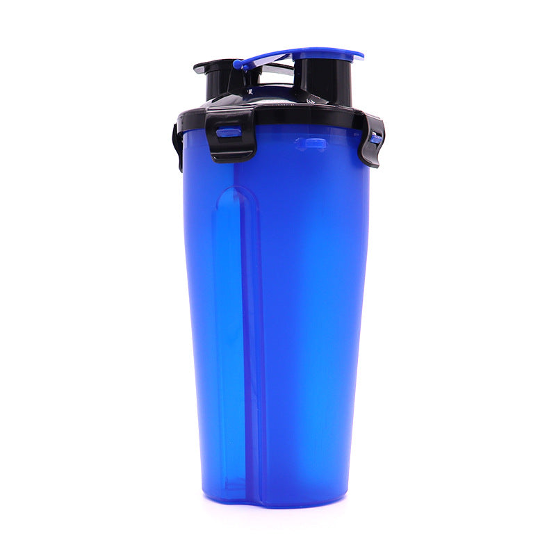 KFX-8369853 Portable 2-in-1 Dog Water and Food Cup - Outdoor Drinking Bottle for Pets, 350ml Capacity