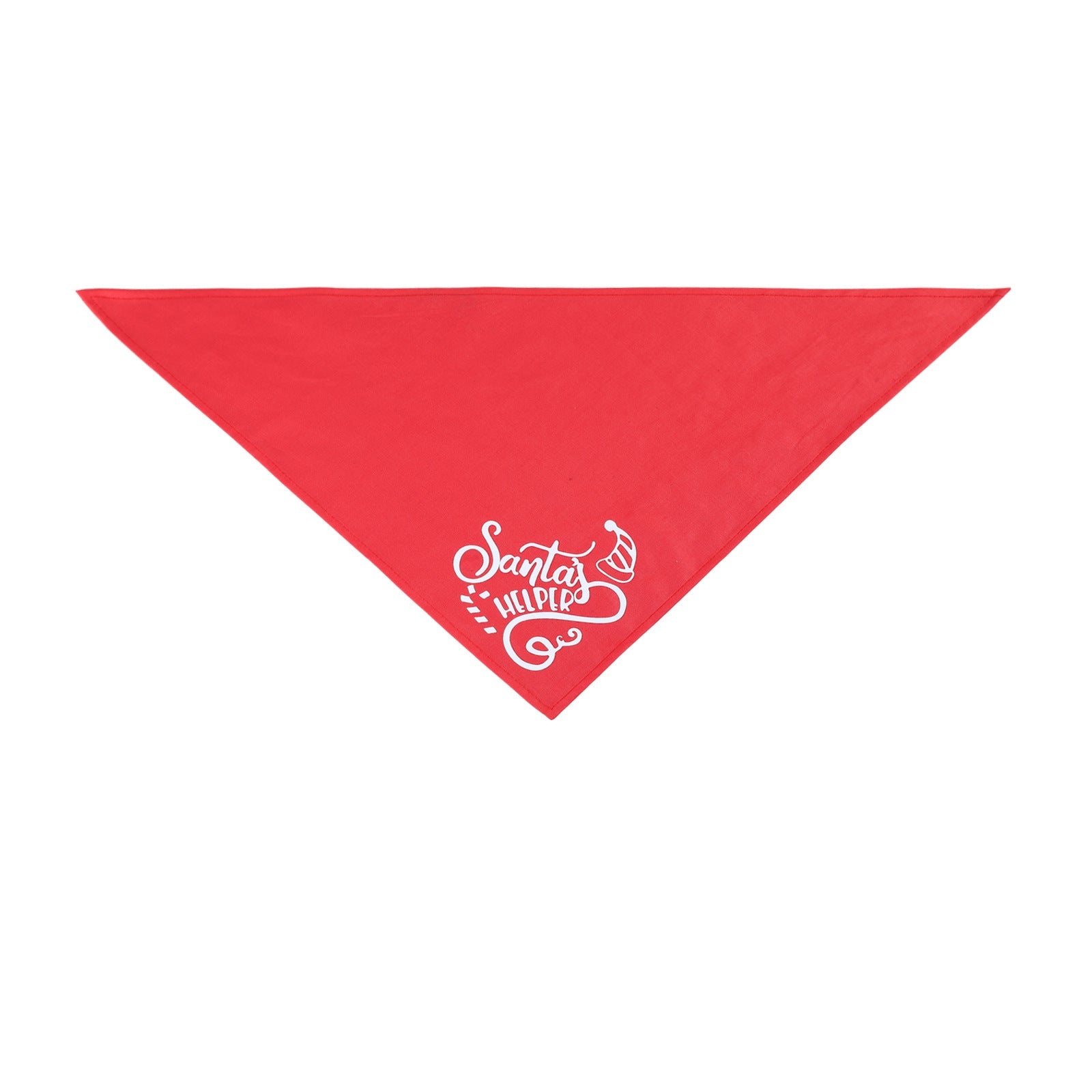 KFX-8369981 Holiday Cotton Dog Cat Turban with Elk, Snowman, and Letter Patterns - Neck Size 25-48CM