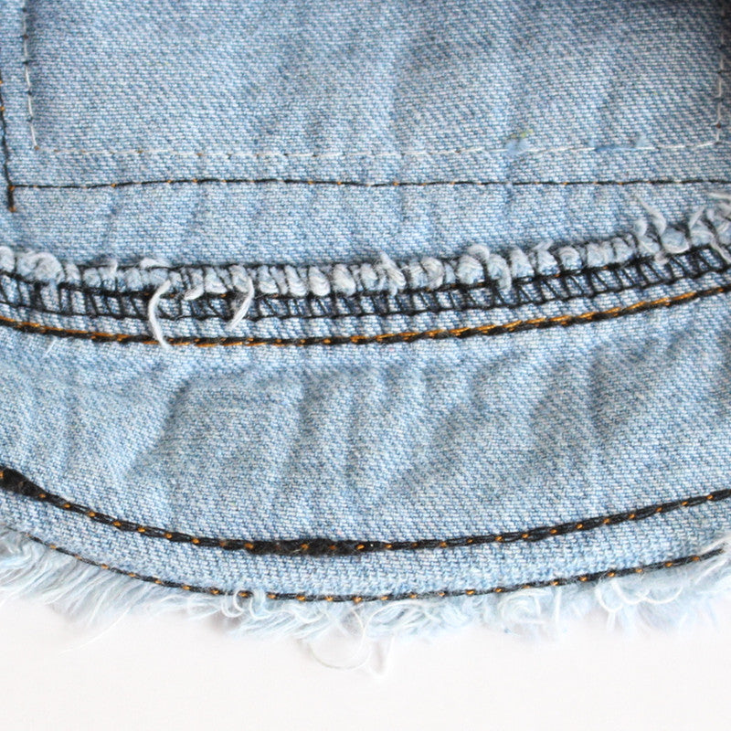 KFX-8370749 Denim Dog Vest for Small to Large Breeds - Sizes XS to 2XL