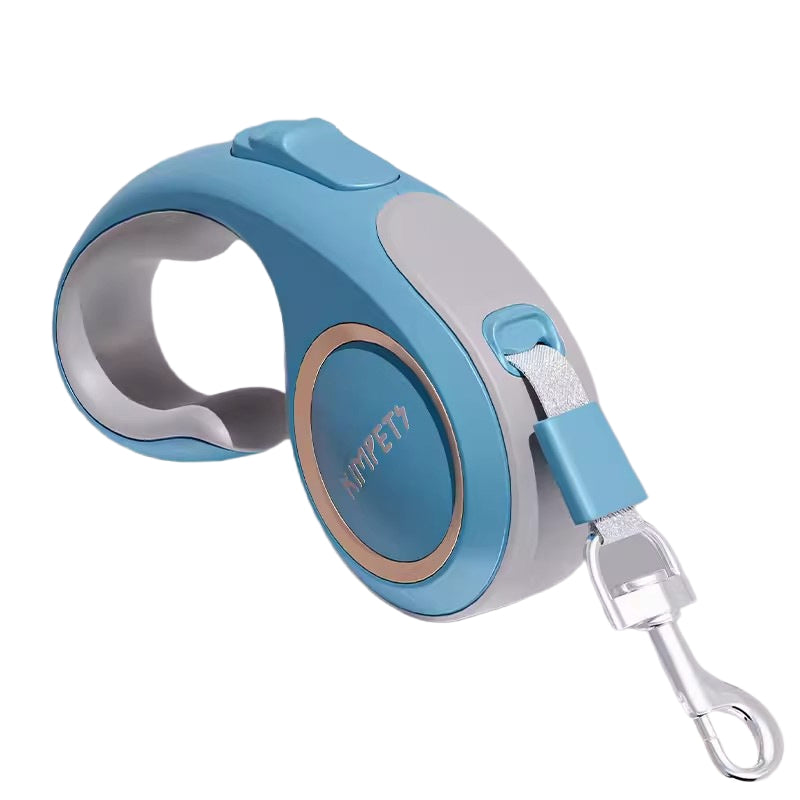 KFX-8372157 Automatic Telescopic Pet Leash for Dogs and Cats, 3m High-Tensile Webbing with Ergonomic Grip