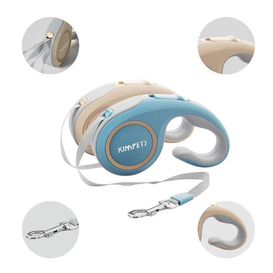 KFX-8372157 Automatic Telescopic Pet Leash for Dogs and Cats, 3m High-Tensile Webbing with Ergonomic Grip