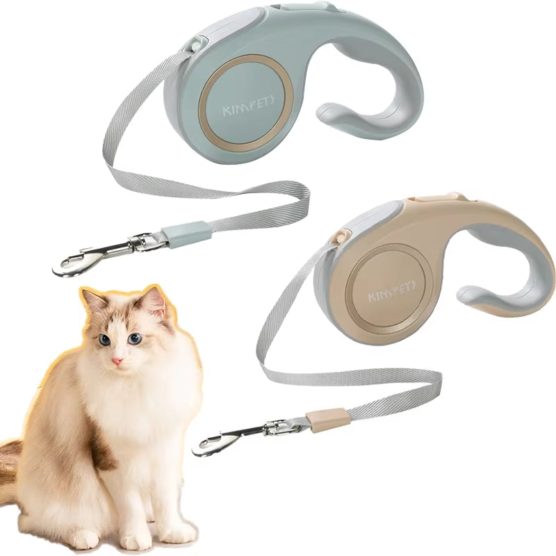 KFX-8372157 Automatic Telescopic Pet Leash for Dogs and Cats, 3m High-Tensile Webbing with Ergonomic Grip
