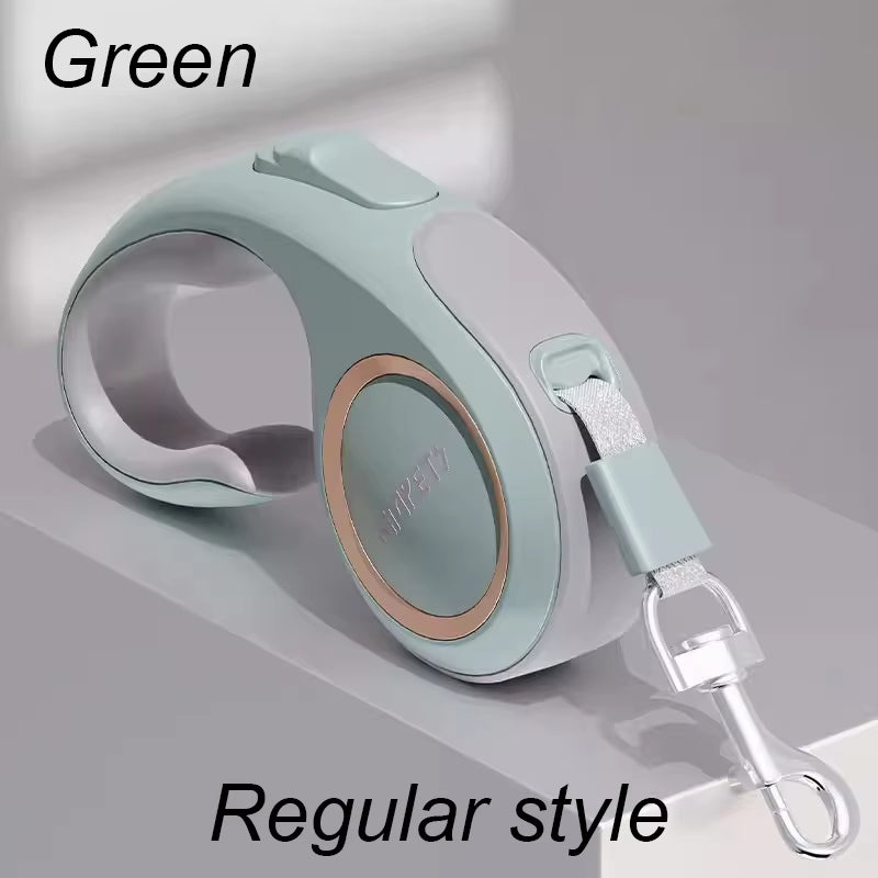 KFX-8372157 Automatic Telescopic Pet Leash for Dogs and Cats, 3m High-Tensile Webbing with Ergonomic Grip