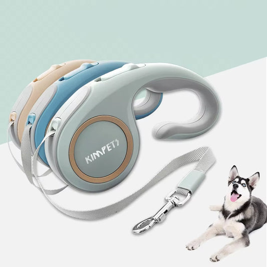 KFX-8372157 Automatic Telescopic Pet Leash for Dogs and Cats, 3m High-Tensile Webbing with Ergonomic Grip
