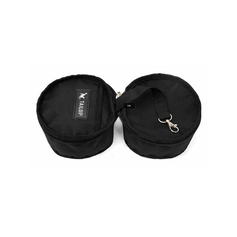 KFX-8372541 Portable Folding Double Pet Bowl - Waterproof Oxford Cloth Travel Solution
