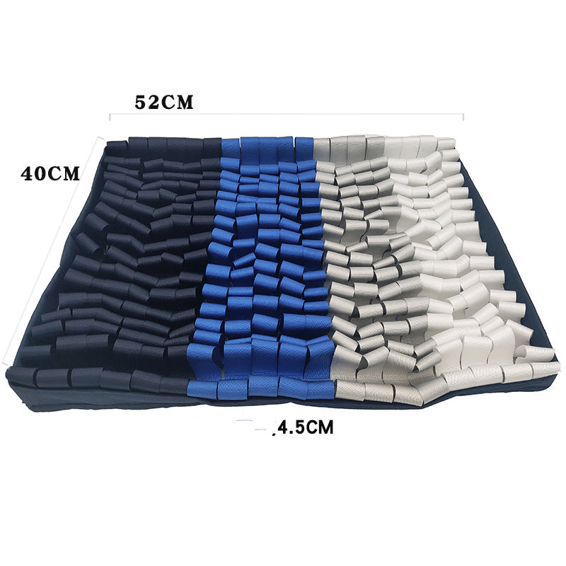 KFX-8373181 Dog Sniffing Mat for Training and Feeding - Nylon and Oxford Cloth, Bone and Square Designs, 40x53.5cm & 40x52cm