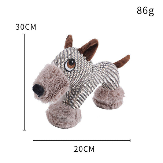 KFX-8375613 Large Plush Dog Squeaky Toy for Interactive Chewing Fun and Bonding - Ideal for Medium to Large Dogs