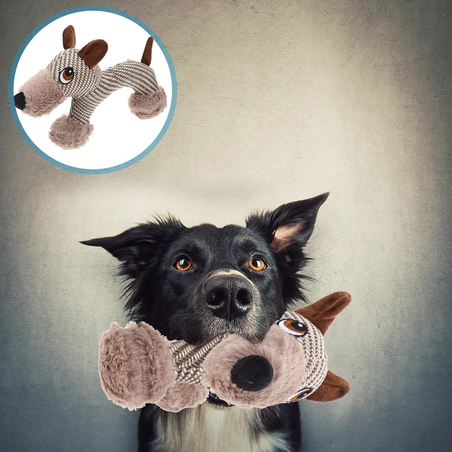 KFX-8375613 Large Plush Dog Squeaky Toy for Interactive Chewing Fun and Bonding - Ideal for Medium to Large Dogs