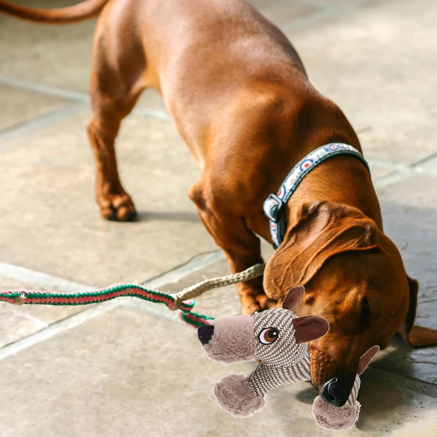KFX-8375613 Large Plush Dog Squeaky Toy for Interactive Chewing Fun and Bonding - Ideal for Medium to Large Dogs