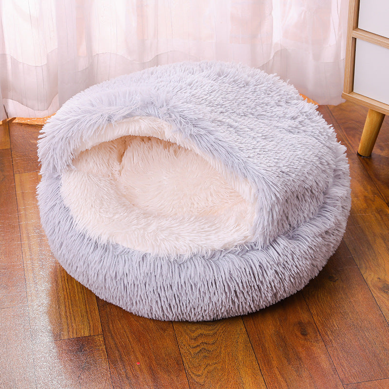 KFX-8376381 Waterproof Semi-Enclosed Dog Kennel with Plush Interior and Multiple Color Options