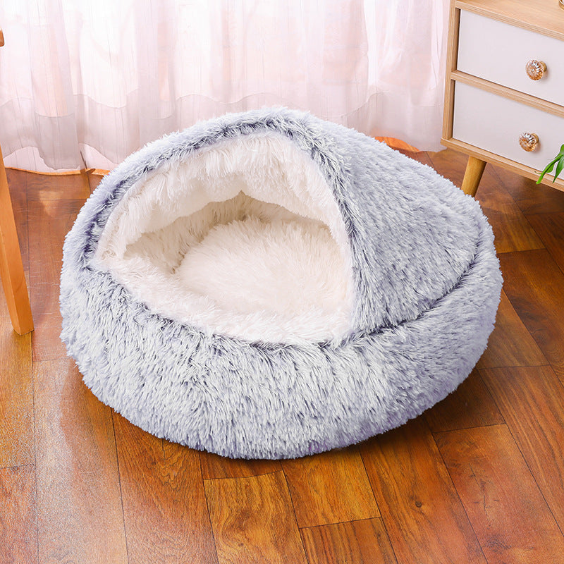 KFX-8376381 Waterproof Semi-Enclosed Dog Kennel with Plush Interior and Multiple Color Options