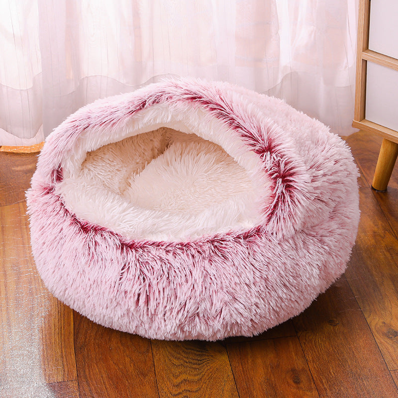 KFX-8376381 Waterproof Semi-Enclosed Dog Kennel with Plush Interior and Multiple Color Options