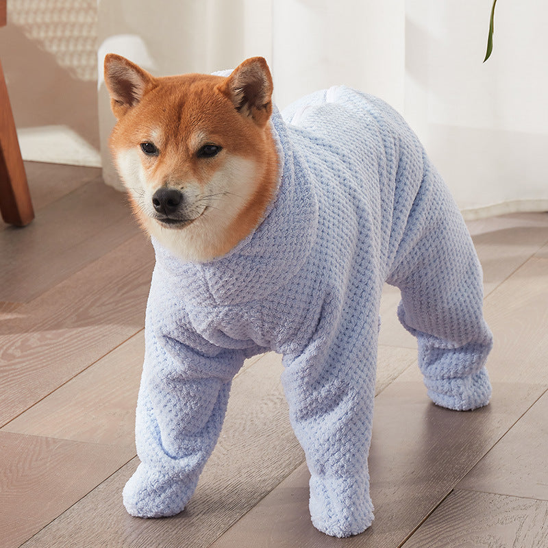 KFX-8377789 Quick-Drying Absorbent Cotton Towel for Pets - Multiple Sizes Available