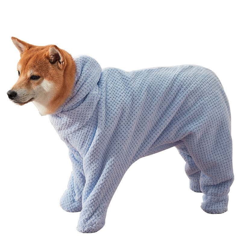 KFX-8377789 Quick-Drying Absorbent Cotton Towel for Pets - Multiple Sizes Available
