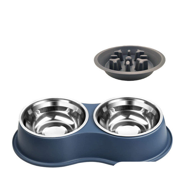 KFX-8378301 Pet Slow Feeder Bowl with Removable Stainless Steel Insert for Dogs and Cats - Multiple Colors Available