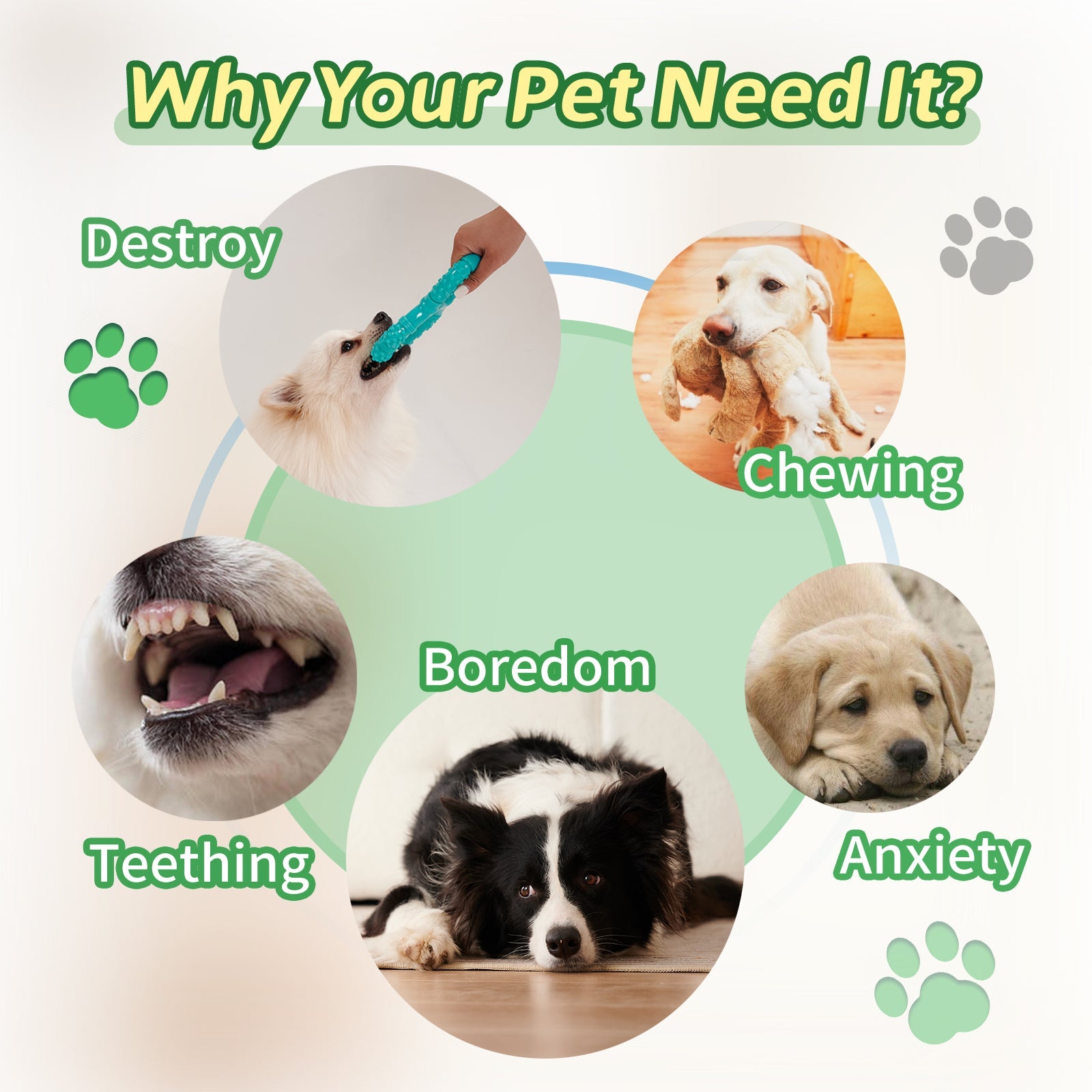 KFX-8379581 Interactive Dog Chewing Toy with Teeth Grinding Function and Pull Ring Design