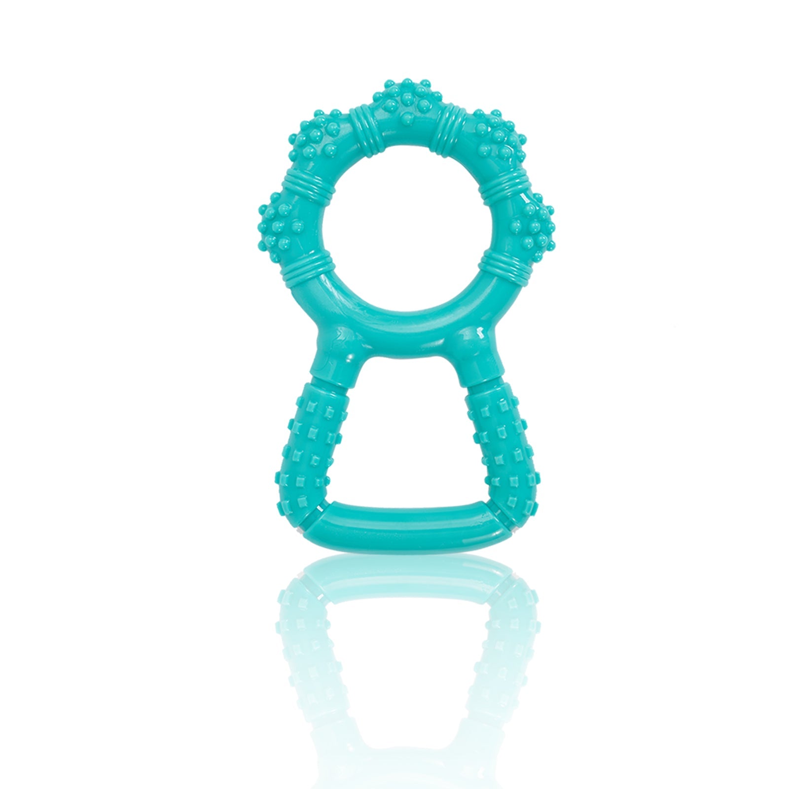 KFX-8379581 Interactive Dog Chewing Toy with Teeth Grinding Function and Pull Ring Design