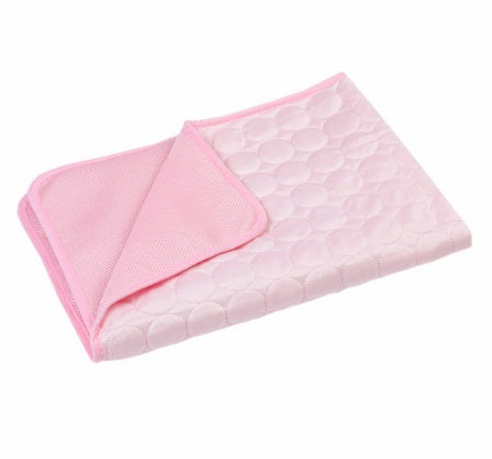 KFX-8379965 Cooling Pet Sleeping Mat Made of Ice Silk and Mesh for Hot Weather
