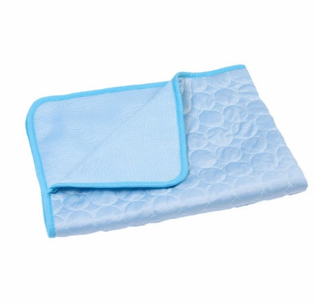 KFX-8379965 Cooling Pet Sleeping Mat Made of Ice Silk and Mesh for Hot Weather