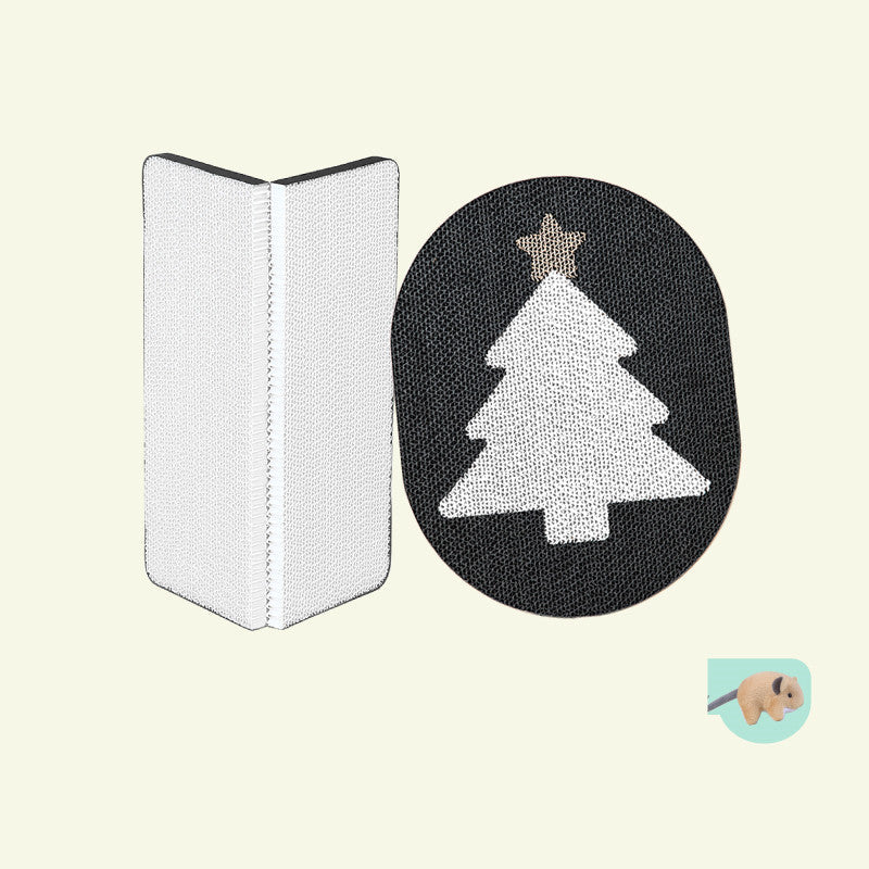 KFX-8384061 Christmas Cat Scratch Board with Various Designs and Mouse Toy