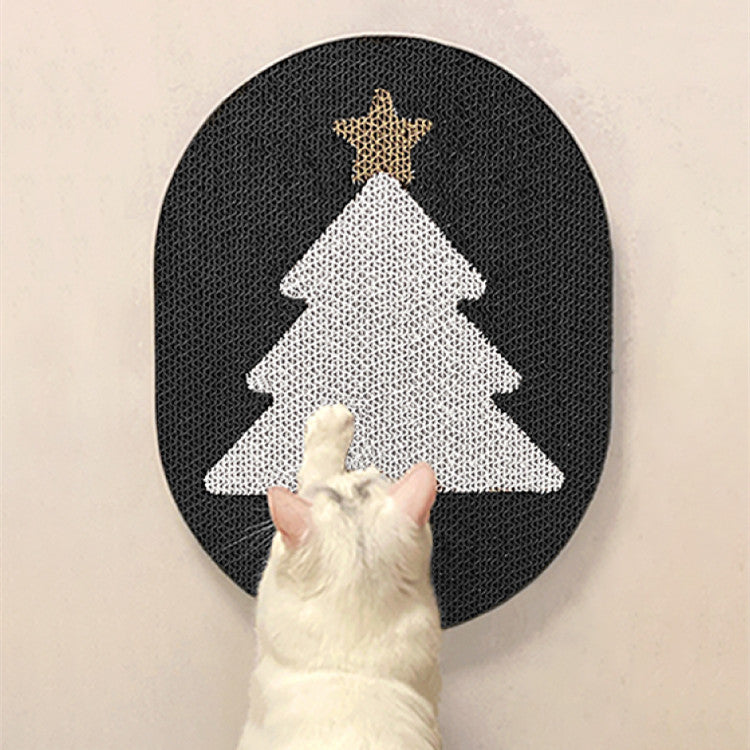 KFX-8384061 Christmas Cat Scratch Board with Various Designs and Mouse Toy