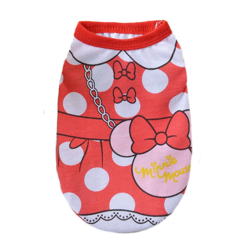 KFX-8386237 Cotton Striped Vest for Dogs in Multiple Spring and Summer Colors