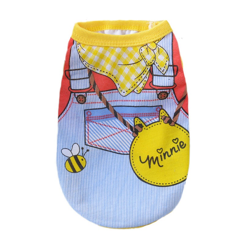 KFX-8386237 Cotton Striped Vest for Dogs in Multiple Spring and Summer Colors