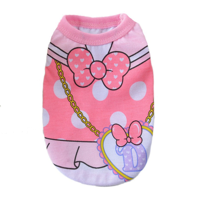 KFX-8386237 Cotton Striped Vest for Dogs in Multiple Spring and Summer Colors