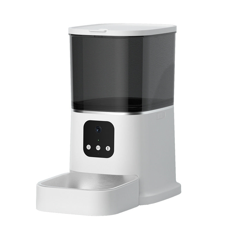 KFX-8387645 Smart WiFi Pet Feeder with APP Control, Voice Recorder & Large 6L Capacity for Dogs and Cats