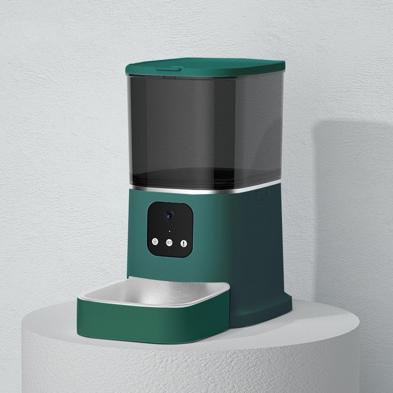 KFX-8387645 Smart WiFi Pet Feeder with APP Control, Voice Recorder & Large 6L Capacity for Dogs and Cats