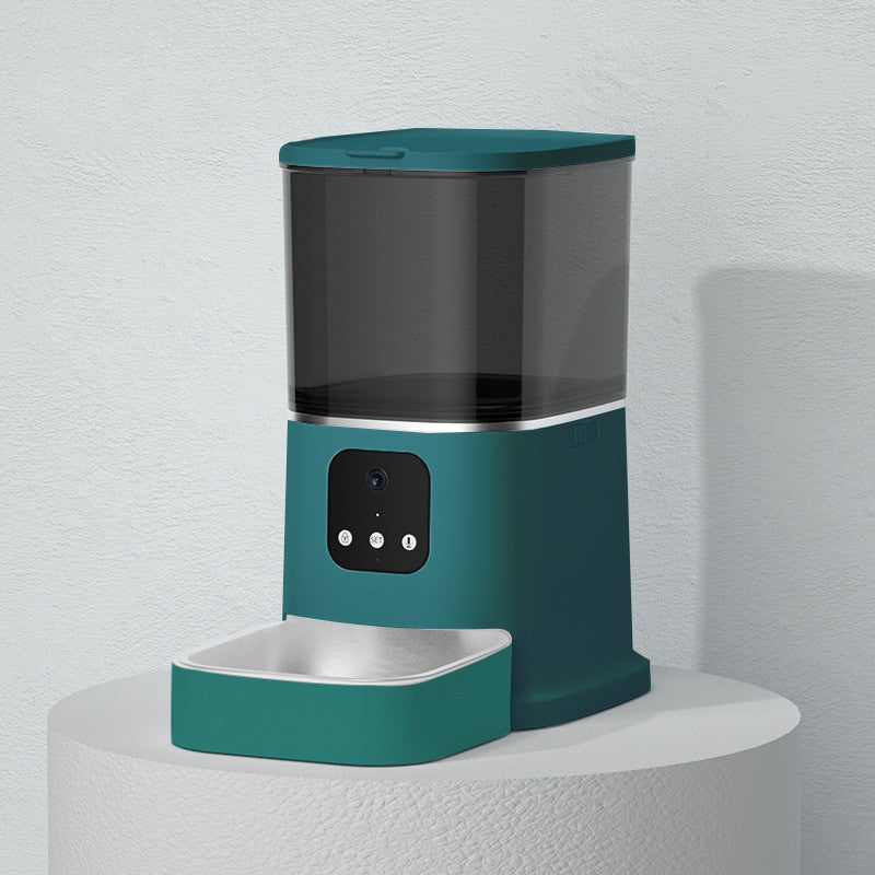 KFX-8387645 Smart WiFi Pet Feeder with APP Control, Voice Recorder & Large 6L Capacity for Dogs and Cats