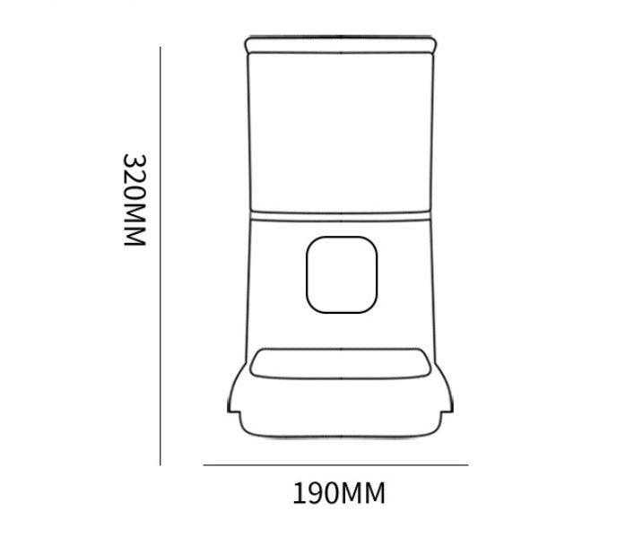 KFX-8387645 Smart WiFi Pet Feeder with APP Control, Voice Recorder & Large 6L Capacity for Dogs and Cats