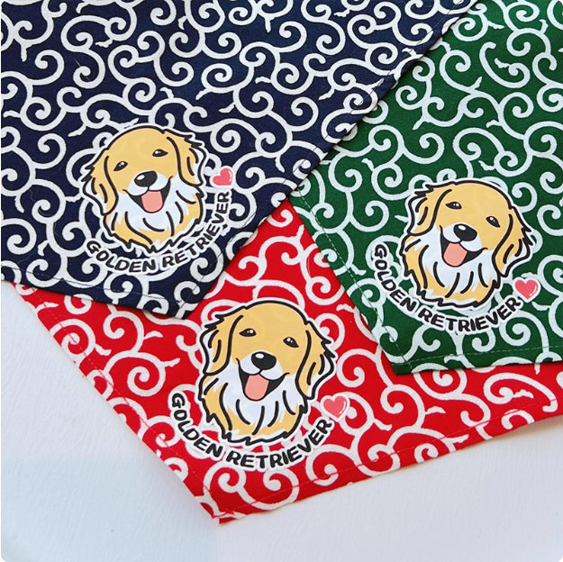 KFX-8388029 Lace Triangle Pet Scarf for Dogs - Suitable for All Breeds, 58cm Size in Red, Green, and Blue