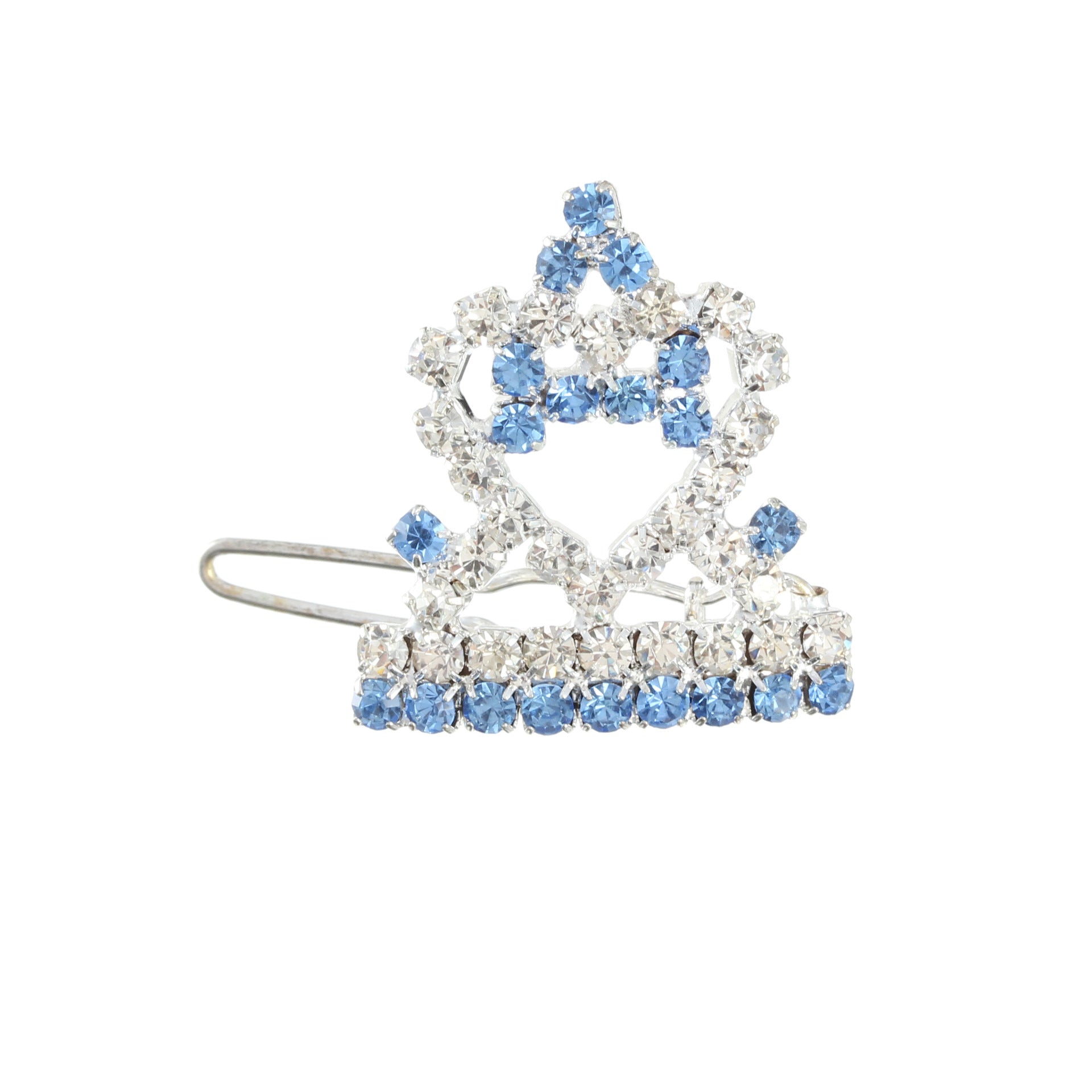 KFX-8388669 Princess Style Crown Hairpin Ornament for Dogs and Cats in Pink, Blue, Purple, and Red