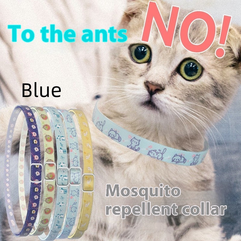 KFX-8391613 Pet Insect Repellent Collar for Dogs and Cats - Silicone Design, Cartoon Patterns, Various Colors and Sizes