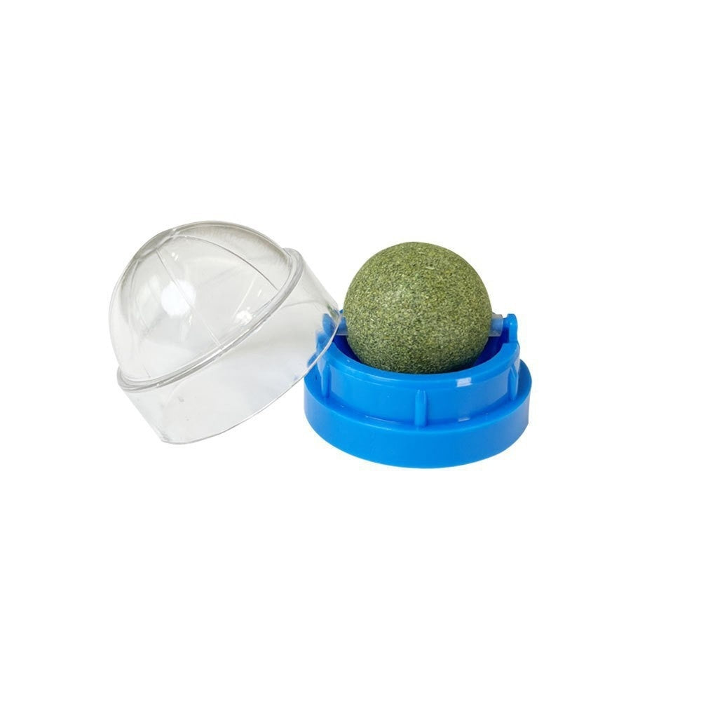 KFX-8392253 Catnip Ball Toy for Cats - Molar Teeth Cleaning, Bite-Resistant, with Avocado Mint & Cheese Flavors