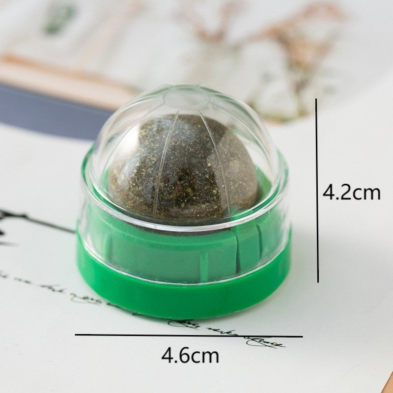 KFX-8392253 Catnip Ball Toy for Cats - Molar Teeth Cleaning, Bite-Resistant, with Avocado Mint & Cheese Flavors