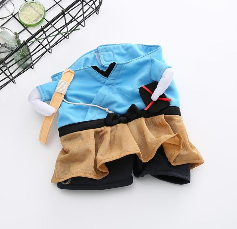 KFX-8393789 Cat Cosplay Outfit - Funny Costume Uniform Suit for Pets, Neck 20-38cm, Bust 28-57cm